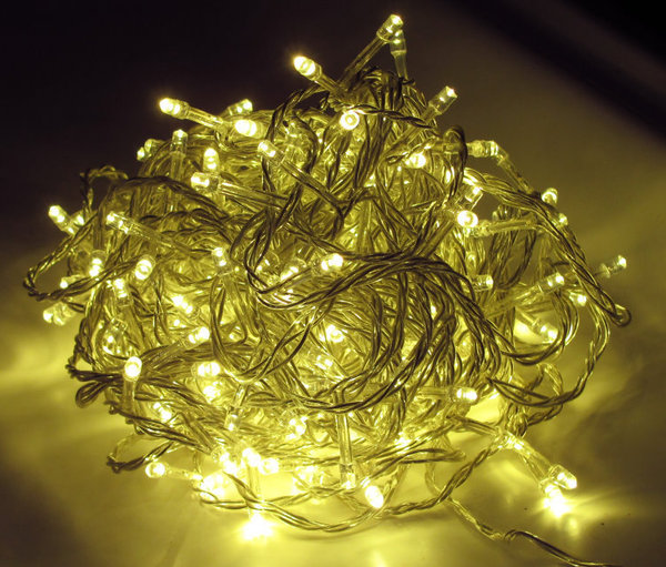 600 er LED Lichterkette Weihnachten innen/außen warmweiss LK021W