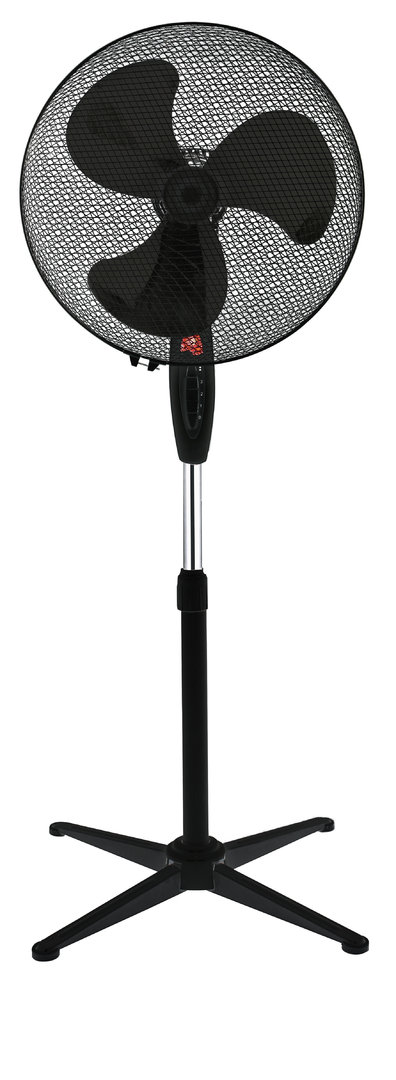 Standventilator Ventilator 3 Stufen oszillierend 127 cm mit Nachtlicht TÜV/GS schwarz